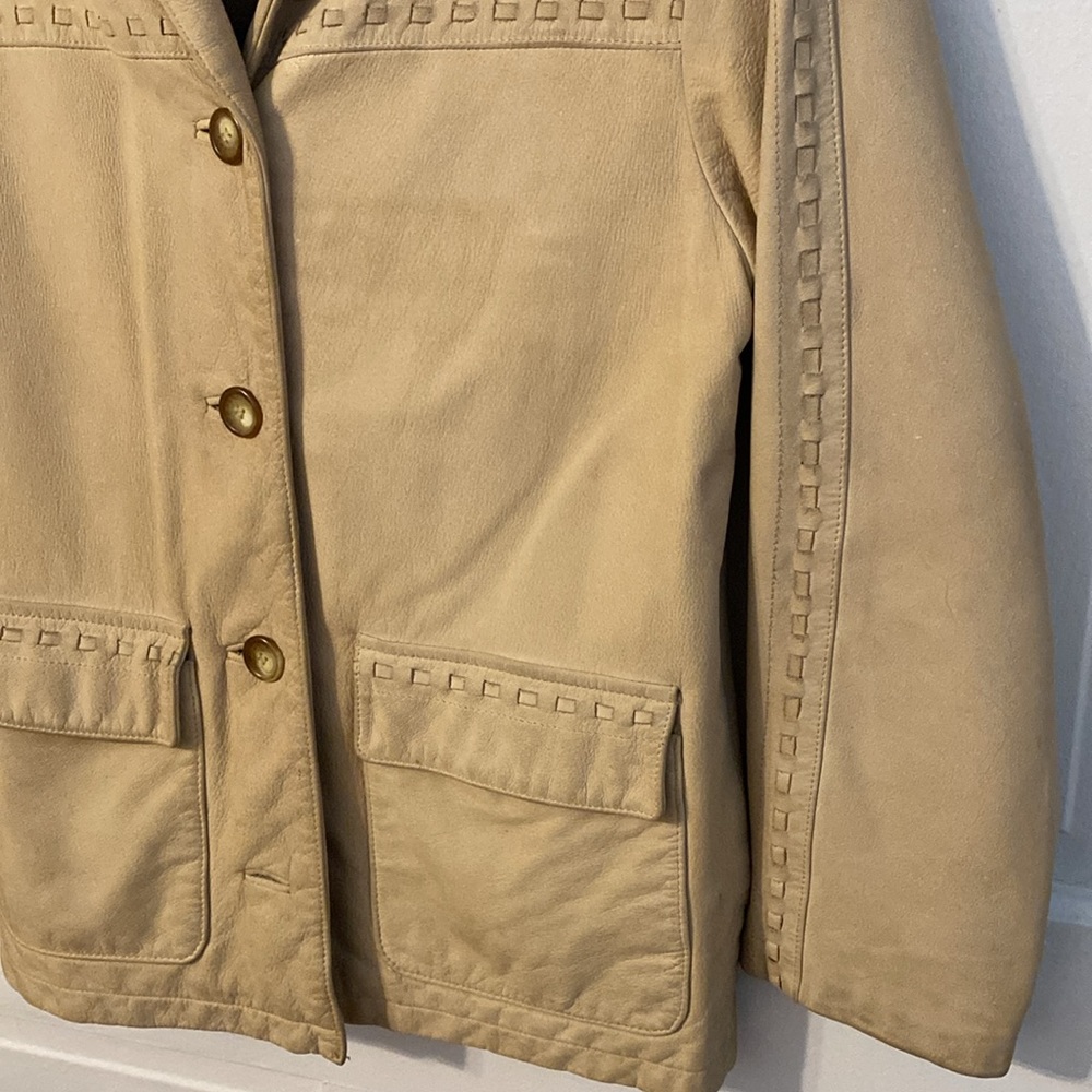 Leather Blazer Jacket - image 5